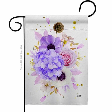 PATIO TRASERO G135605-BO Flower Arrangment Floral Double-Sided Decorative Garden Flag, Multi Color PA3914695